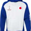 Outerstuff Unisex Youth FIFA World Cup Contrast Raglan Tech Fleece Hoodie (Small, Team Color)