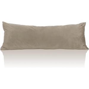 StangH Camel Beige Body Pillow Cover, Super Soft Velvet Case 20 x 54 Pregnancy Body Pillow Nursery Baby Protect Bed Pillowcase Couch Pillow, 20 x 54-inch, 1 Piece