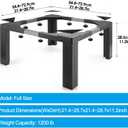 11 In Tall Washing Machine Stainless Steel Pedestals Square Pedestal Stand