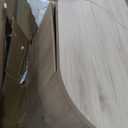 Modway Duval 71 Inch Oval TV Stand in Light Oak  Low Profile Mid Century Modern Media Cabinet - Living Room Entertainment Center with Storage