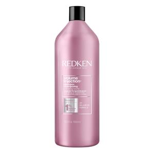 Redken Volume Injection Shampoo For Fine Hair - Adds Lift & Body, Volumizing & Detangling Without Weighing Down, Paraben Free (33.8 Fl Oz (Pack of 1))
