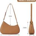 Small Purses for Women Evening,Crescent Shoulder Bag,Going Out Purse, Mini Cute Handbag for Women,Mom Gifts, Brown