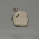 Mini Backpack Cute Cosmetic Bag for Women, Creative Cute Pendant Keychain Key-chains Keyrings PU Leather Makeup Bag Key Lipstick Card Holder Data Cable Organizer Zipper Pouch (Beige)