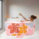 Portable Insulated Bathtub Ice Bath Tub For Athletes Foldable Hot Tub Home, Size 20 H