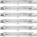 6pcs R7S J78 Halogen Light Bulbs 120V 100W Tungsten Filament Double Ended Halogen Light Bulbs