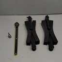 2Pcs Camper Wheel Chock Stabilizer for RV Travel Trailer, Heavy Duty RV Tire Scissor Locking X Shaped Chock Accessories with Wrench