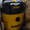 DEWALT DXV16PA 16 Gallon Poly Wet/Dry Vac/Acc, 6.5HP Shop Vacuum Wet/Dry for Jobsite/Workshop, Yellow