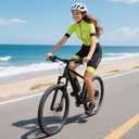 Women's sports socks running comfortable with Cushion anti-bubble 3 pairs low-top high-performance soft socks (Orange)