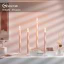 Glasseam Glass Tapered Candlestick Holders: 10Pcs Small Taper Candle Holders Bulk Clear Candle Sticks Holder Decor Short Modern Candle Holder for Table Centerpiece Wedding Christmas Dinner Party
