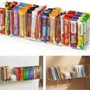 Drink Packet Organizer Clear Acrylic Water Packet Organization Holder with Label and Magnetic Sticker Kitchen Organizers and Storage for Countertop Table Fridge Cabinet