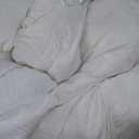 Royoliving Premium Feathers Down Duvet Insert Comforter Oversized King Size All Season Medium Warmth White 100% Cotton Cover with Corner Tabs (120x98, 77 oz)