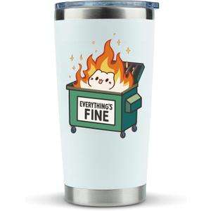 Birthday Gifts for Women Men 20 OZ Stainless Steel Tumbler-Funny Office Gag Secret Santa Gift