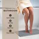 TOSORO - Stone Bath Mat Diatomaceous Earth Shower Mat Non-Slip Super Absorbent Diatomite Stone Bath Mats for Bathroom Floor Quick Drying Natural Easy to Clean (23.5 x 15) - Graphite, Pack of 1