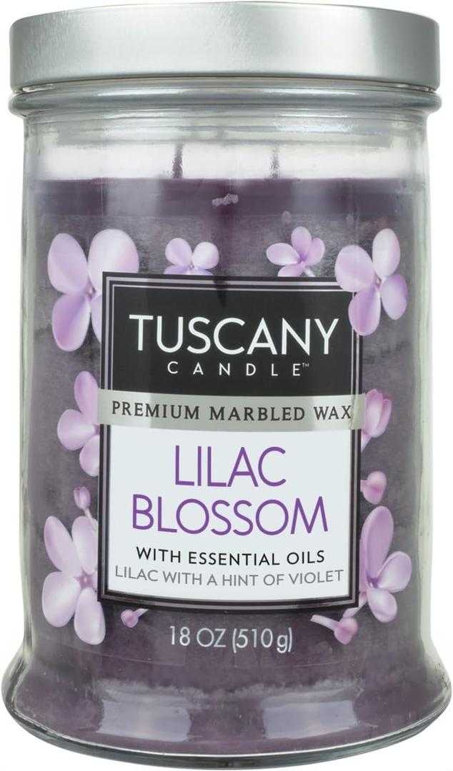 Tuscany Candle Lilac Blossom Long-Lasting Scented Jar Candle (18 oz)