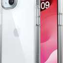 Speck Clear iPhone 15 Case - iPhone 16e Case - Slim Phone Case iPhone 15-6.1 inch - Compatible with iPhone 14 and 13 Case - Presidio Clear/Clear