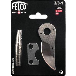 Felco Hand Pruner Replacement Kit (2/3-1) - Spare Blade, Spring, & Adjustment Key for Garden Shears & Clippers