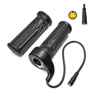 Electric Bike 20X Full Half Twist Throttle Right Handle Throttle 3PIN Female Connector for BBS01 BBS02 BBSHD Mid Motor Electric Bicycle Accelerator