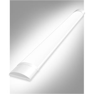 Sararoom 3FT LED Shop Fixture 30W Tube, 3600lm, 6500K Cold White, 90cm 35.4inch Garage Closet Ceiling Light for Office Home Basement, No Plug, No Ground Wire (3FT 30W 1Pc)