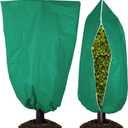 Plant Covers Freeze Protection, 47.2''70.8'' Winter Cold Weather Frost Blankets Shrub Jacket with Drawstring & Zipper Reusable Frost Protection Cloth for Outdoor Plants Fruit Tree Potted (2 Pack)