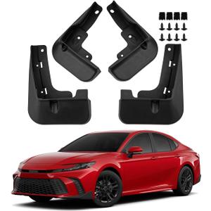 Car Mud Splash Guards Mud Flaps Fender Kit for Toyota Camry Sedan SE XSE 2025 Mudguard Accessories Front and Rear 4-PC Set (SE XSE Sport Model)