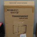 Acrylic Display Case Compatible with Labubu POP MART 2 Tier Wall Mount Figure Display Case for Collectibles Clear Acrylic Box with Removable Divider (1Pack)