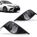 Front Bumper Fog Light Cover Lamp Frame Fit for Toyota Camry SE XSE 2021 2022 2023,Left & Right,Does NOT Fit LE XLE Model,Replace for TO1039243, TO1038243