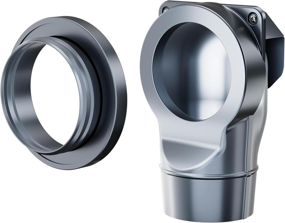 Magnetic Dryer Vent Coupling Easy to Clean Quick Connector Airtight Seal Dryer Vent Connector Kit Including a 2.6ft 4" Duct and two Clamps, DV90