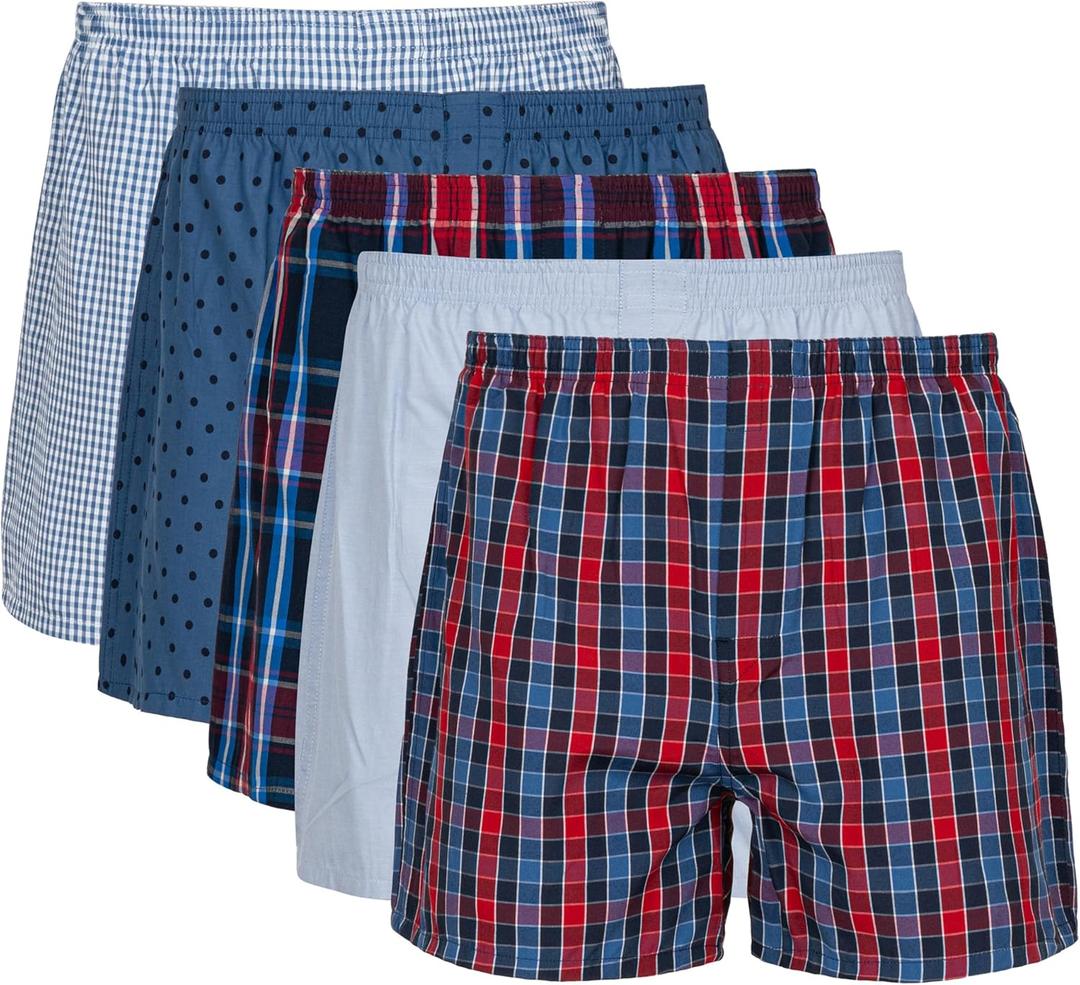 Gildan mens Underwear Boxers, Multipack (Navy/Red Assorted) XL