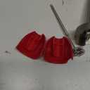 KOIOS 5-in-1 Hand Immersion Blender, 1000W 12 Speed Handheld Blender Stick with Copper Motor Stainless Steel Blade, 600ml Mixing Beaker,500ml Food Processor, Whisk, Milk Frother, Non-BPA, Red