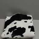Cow Print Blanket Warm Plush Cute Black Cow Throw Blanket Soft Fleece Flannel Lightweight Throw Blankets Sofa Couch Bed Travel Cow Bedding Room Decor for Kids Teens Adults 40"x50" (40x50INCH(100 x130 cm))