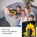 Phone Case Compatiable for Samsung Galaxy A16 5G,Slim Shockproof Protective Cover for Man Women Girl Boy Children,American Flag Cross Sunflower
