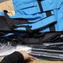 WNOVA 35" Extra Wide Stand Up Paddle Board Inflatable for All Skill Levels, 430LBS Capacity SUP Paddleboard with Double Acton Pump, 90L Backpack, Dry Bag, Blow Up Paddle Board for Fishing Yoga, Blue