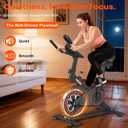 RELIFE REBUILD YOUR LIFE Exercise Bike Stationary for Home Indoor,Cycling Bike with Silent Belt Drive for Home Cardio,Brake Pad Resistance with djustable & Comfort Seat/PAD Holder/LCD Monitor