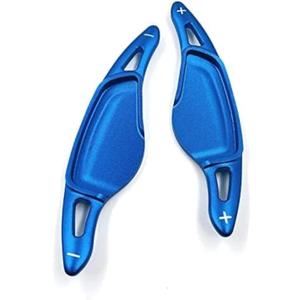 Aluminum alloy Paddle Shifter Compatible with BMW (2018-2024, G platform) FIT 3 4 5 6 7 8 X3 X4 X5 X6 X7 Z4 Series(BLUE)