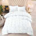 Twin Comforter Set Bow - Light Blue Bow Quilt Bedding Set 2 Pieces, Comforter Set Twin Size, Soft Lightweight Comforter(68 x 90) for Girl All Season & 1 Pillowcase(30x20)