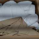 CozyLux Twin XL Seersucker Comforter Set with Sheets White 5 Pieces Bed in a Bag Twin Extra Long Luxury Soft Bedding Sets for College Dorm with Down Alternative Comforter, Sheets, Pillowcase & Sham