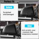 Jaronx Compatible with Tesla Model Y Side Mirror Cover Replacement 2020 2021 2022 2023 2024, Right Passenger Door Wing Black Rearview Mirror Cover Cap for Tesla Model Y Accessories-Glossy Black