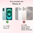 Girls Cute Case for iPhone 16, Large Daisy Women Phone Cases | Dual-Layer Shockproof Protection