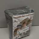 Washable Underpads (34x36 Inch) - Waterproof Reusable Bed Underpads, Heavy Absorbency Incontinence Bed Pads for Adults, Kids, Elderly, and Pets, Leakproof & Non-Slip Mattress Pad for Bedwetting (Gray)