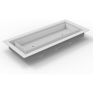 4X12-Classic-White, Flush Floor-Matching Heavy-Duty Metal Vent Cover, Floor Register, Made in Canada