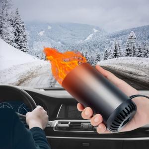 12V Car Heater Portable Heater, Car Heater, 12 Volt 150W Auto Heating Fan, Portable Car Defrost Defogger - Can Be Attached to The Windshield