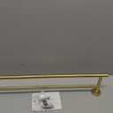 JQK Double Towel Bar 27 Inch, Brass Gold Useable Length 24 Inch 304 Stainless Steel Thicken 0.8mm Bath Towel Rack for Bathroom, Towel Holder Wall Mount, TB100L24-BG
