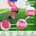 Chuarry 2 Set Soccer Shin Guards for Girls with Socks Toddler Shin Pads Football Kids Sport Protection Lightweight Gear Leg Protection for 3-15 Girls Boys Children Teens, Small