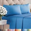 Queen Size 4 Piece Sheet Set - Comfy Breathable & Cooling Bed Sheets Set - Hotel Luxury Bedding for Women, Men, Kids, Teens, Boys & Girls - Deep Pockets, Soft and Wrinkle Free - Oeko-Tex - Royal Blue