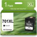 701XL Ink Cartridge Black Replacement for HP 701 701XL CC635A High Yield Ink Cartridge Work for FAX 640 650 2140 Printer (1 Black)
