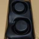 Hubulk Pet Dog Bowls 2 Stainless Steel Dog Bowl with No Spill Non-Skid Silicone Mat + Pet Food Scoop Water and Food Feeder Bowls for Feeding Small Medium Large Dogs Cats Puppies (S, Black)