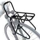 Bicycle Front Rack, Bike Luggage Touring Carrier Racks 15KG Capacity Mountain Bike Pannier Cycling Equipment Stand Footstock for Cargo Luggage Picnic Carrier Rack, Black 2