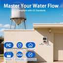 Long-Range Wireless Automatic Water Level Controller for Tank, Well & Cistern, Solar-Powered Digital Display Sensor, Prevents Pump Dry Run & Auto Water Filling System, 3KM Range
