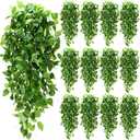 XunYee 28 Pcs Artificial Hanging Plants 3.6FT Fake Hanging Plants, Fake Ivy Vine Artificial Ivy Leaves Plastic Fake for Wall House Room Garden Wedding Garland Indoor Outdoor Decor, No Baskets