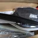 Jolly Jumper Iconic (Black), Doorway Baby Jumper, Indoor Exercise Saddle Seat, Adjustable Height, for Infants up to 28lbs, No Stand Required